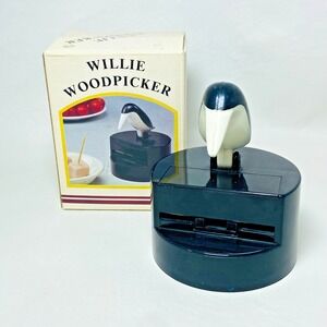 RSVP 1988 Willie Woodpecker Toothpick Dispenser Kitsch Classic 80s Bird Man Cave